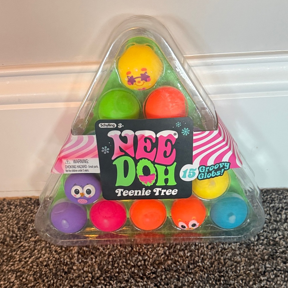 15 groovy globs- RARE NeeDoh Teenie Tree Groovy Globs Kids Toy - Multicolor Pack